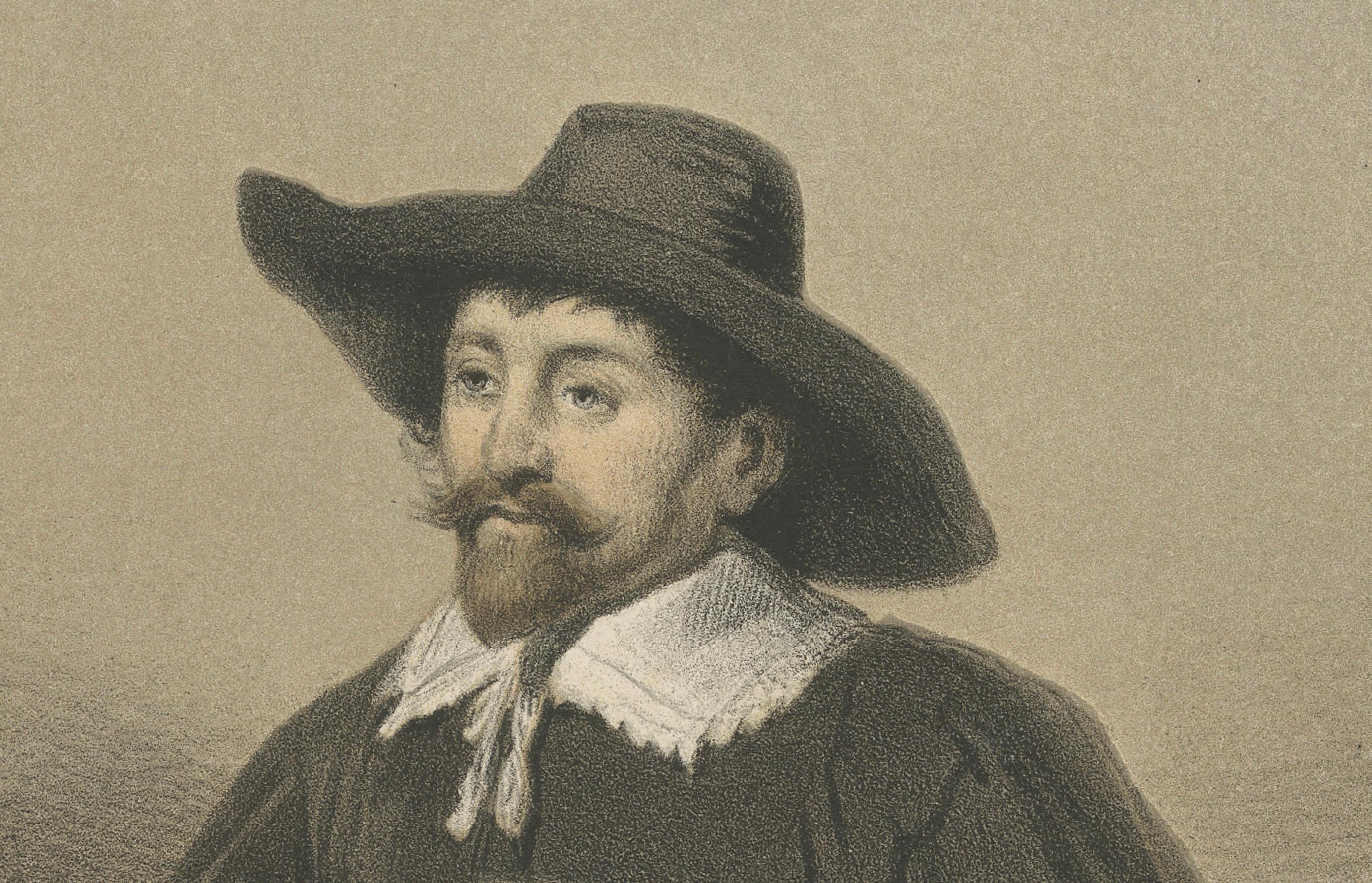 Nicolaas Tulp bei einer Sezierung - Handkolorierte Lithographie aus dem 19. (Mittleres 19. Jahrhundert) im Angebot