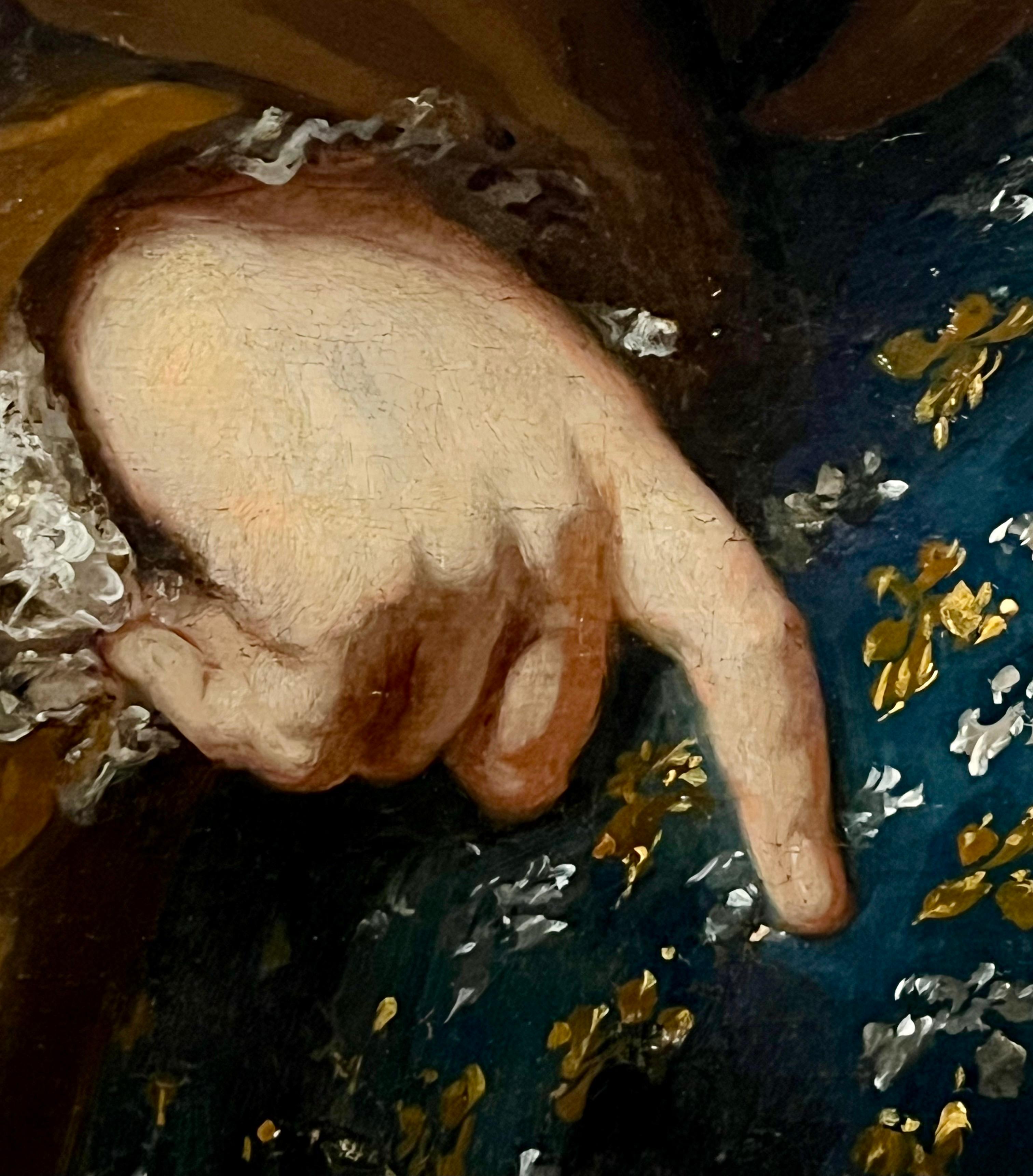 Ritratto di vecchio maestro olandese del XVII secolo, del mercante di ferro e armi Joannes Bouwens - Painting Antichi maestri di Nicolaes Maes
