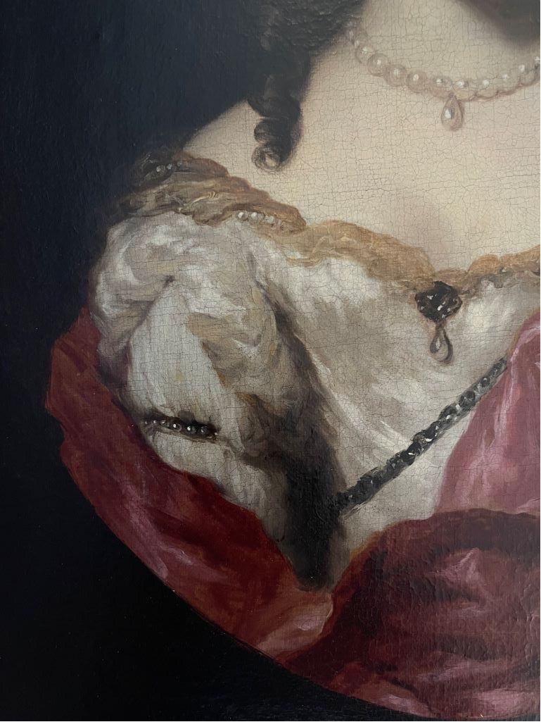 Portrait d'une dame du 17ème siècle  en vente 1