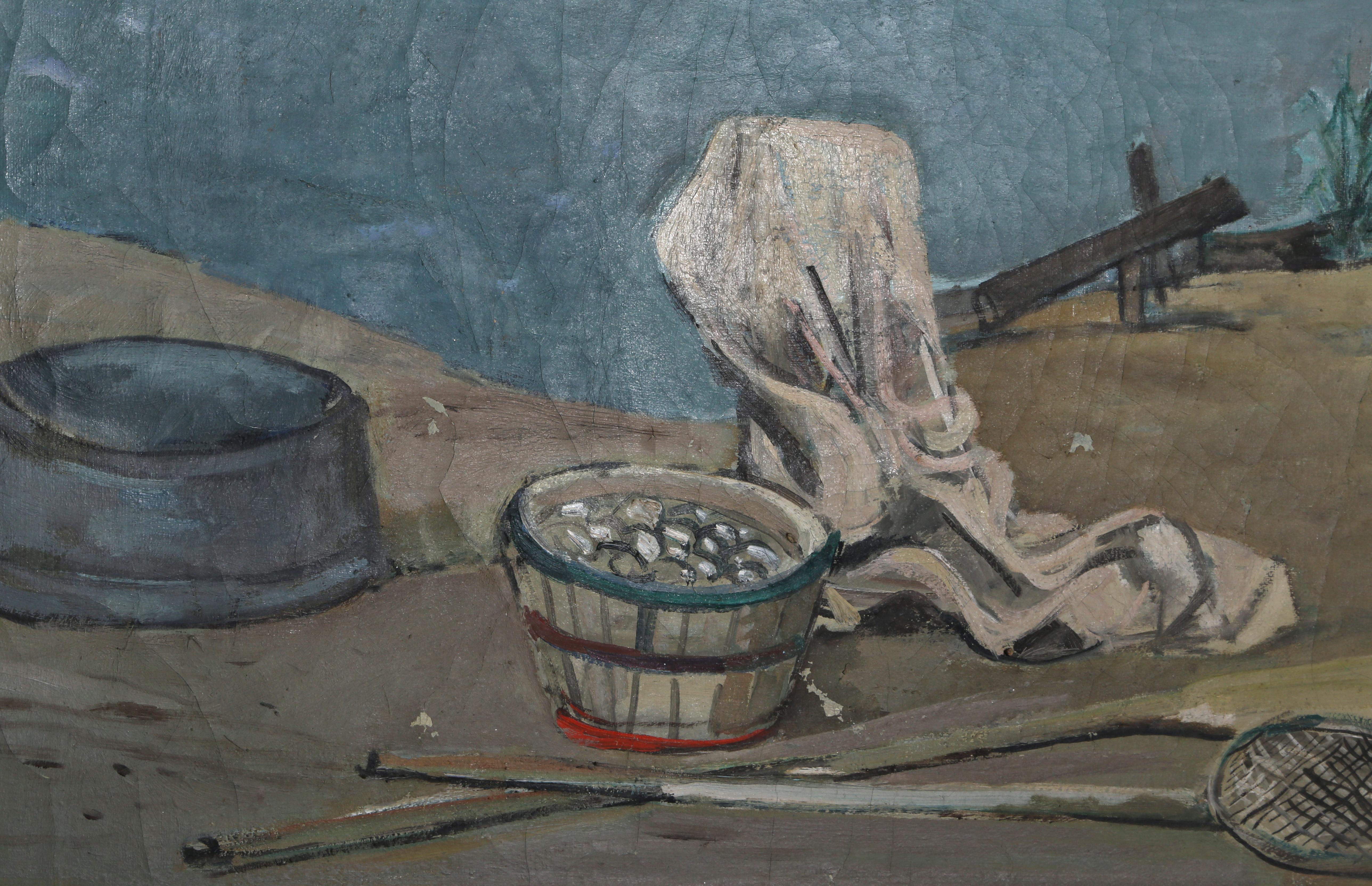 Fisherman on the River, Gemälde von Nicolai Cikovsky im Angebot 2