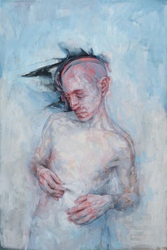 Zyklus, 2022 Öl auf pdf Portrait, Emotionale Tiefe, 60 x 40 cm