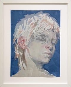 Vol intérieur, 2023 - Peinture à l'huile sur papier  NICOLAI GANICHEV