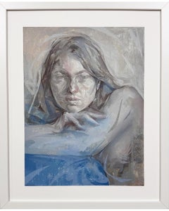 Look, 2023 - Pintura al óleo sobre papel  NICOLAI GANICHEV