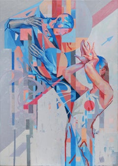 Polarities, 2026 Oil and acrylic on canvas Portrait, Emotional Depth, 70 x 50 cm