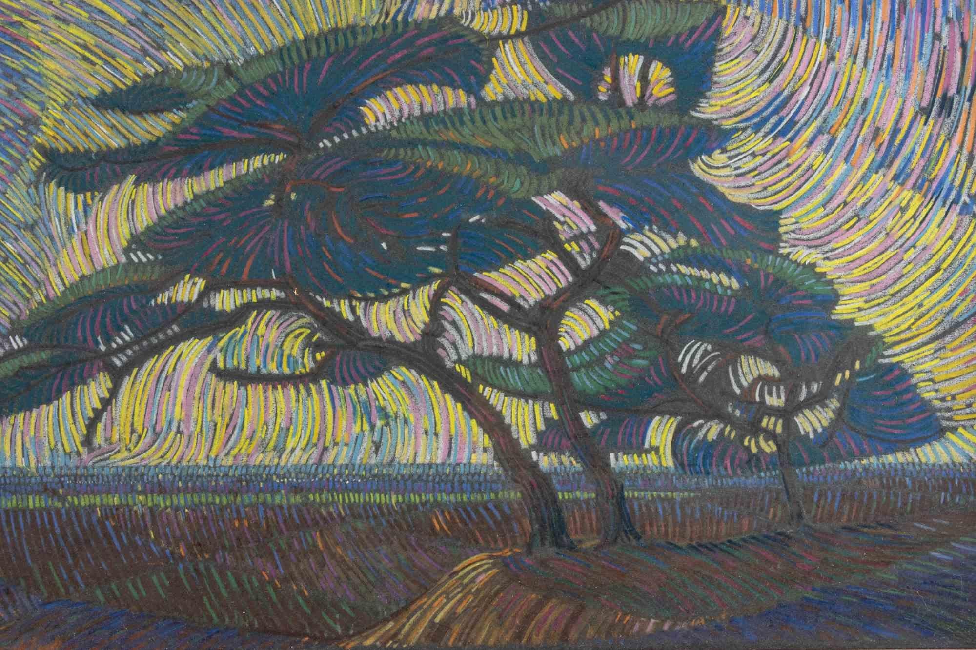 Landscape - Painting by Nicolas Alexandrovitch Tarkhoff - Early 20th Century For Sale 2