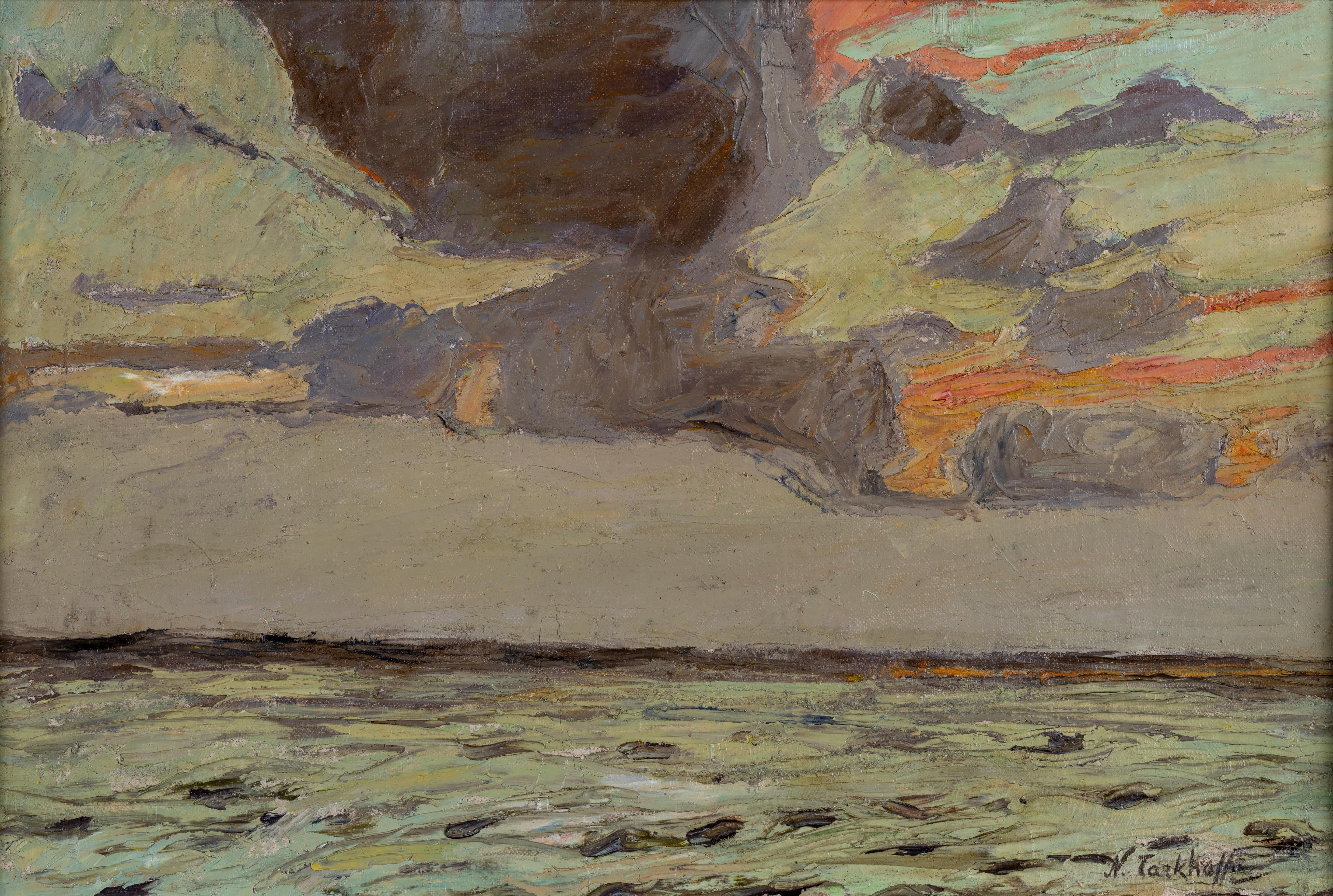 La tormenta que viene - Painting de Nicolas Alexandrovitch Tarkhoff