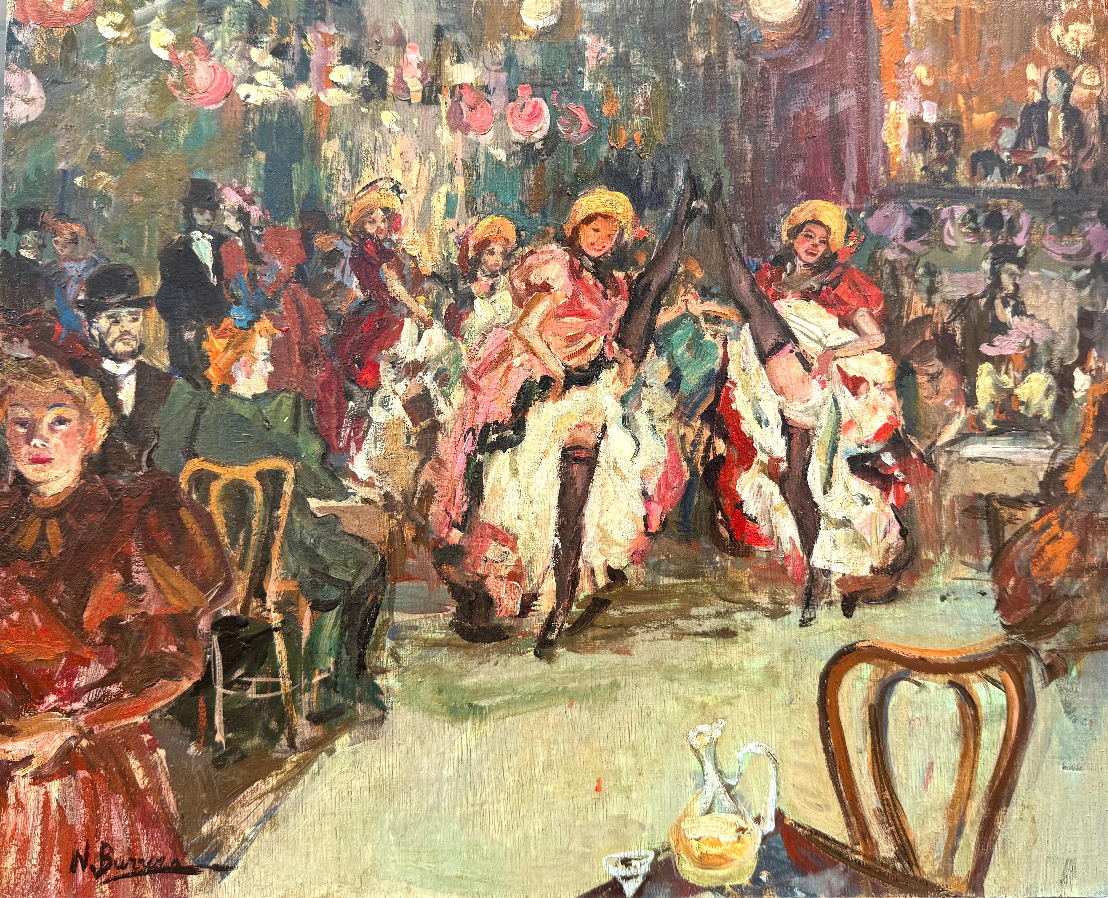 “Can Can Girls” - Painting by Nicolas Barerra 