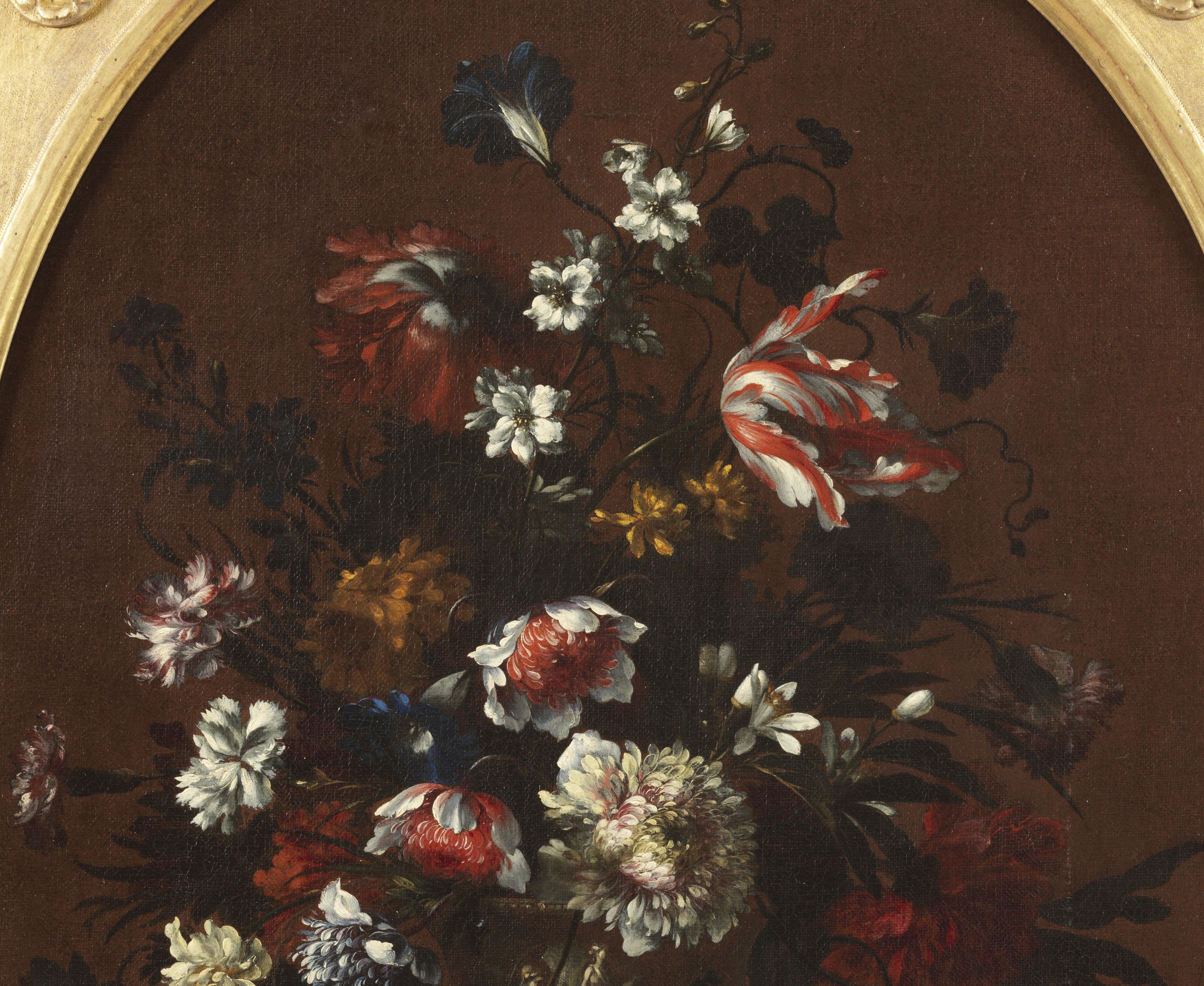 Nature morte du 17e siècle Nicolas Baudesson Natura Morta Huile sur toile  Rouge Blanc en vente 1