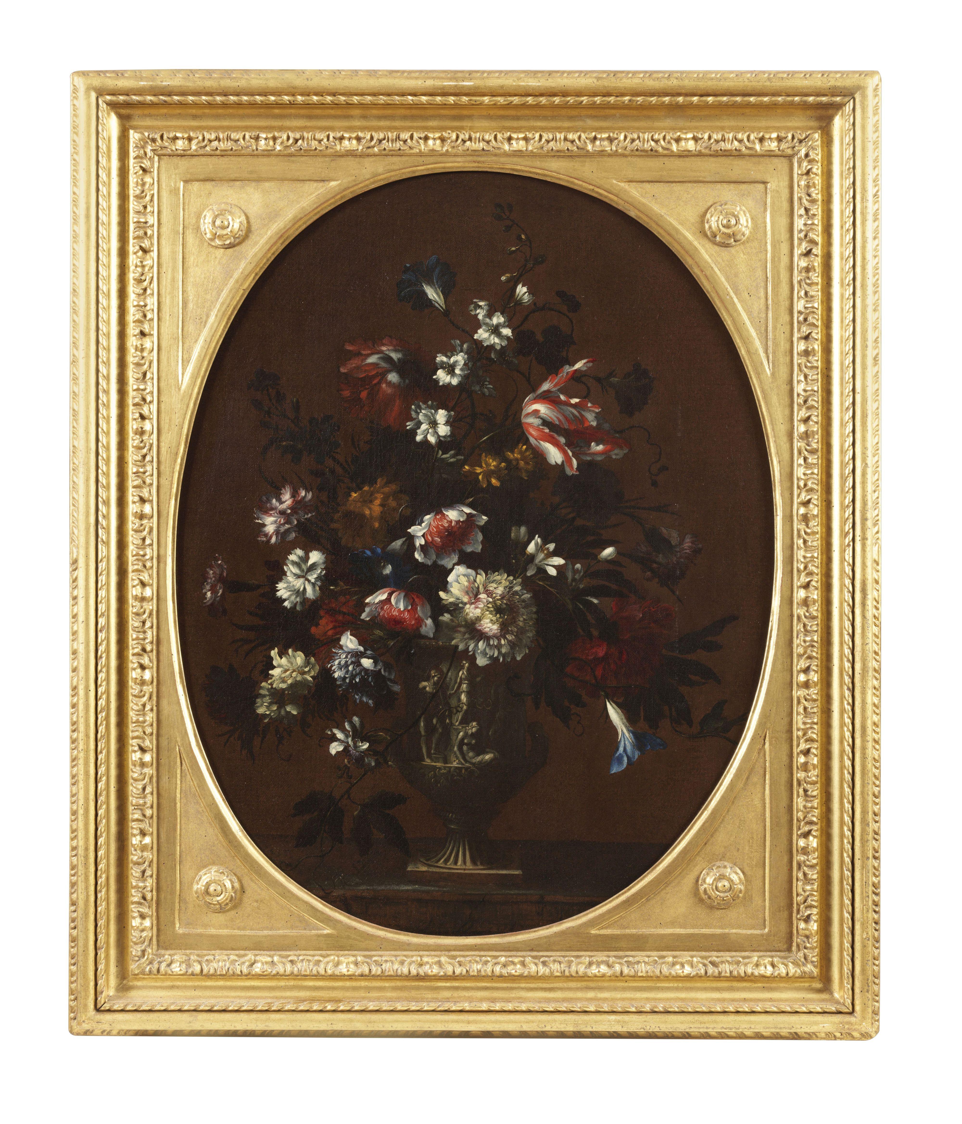 Tableau, huile sur toile, mesurant 82 x 67,5 sans cadre et 98 x 82 cm avec cadre, du peintre Nicolas Baudesson ( Troyes 1611 - Paris 1680 ).
Né à Troyes dans une famille d'artistes Nicolas Up&Up, malgré quelques retours dans sa patrie, grandit et