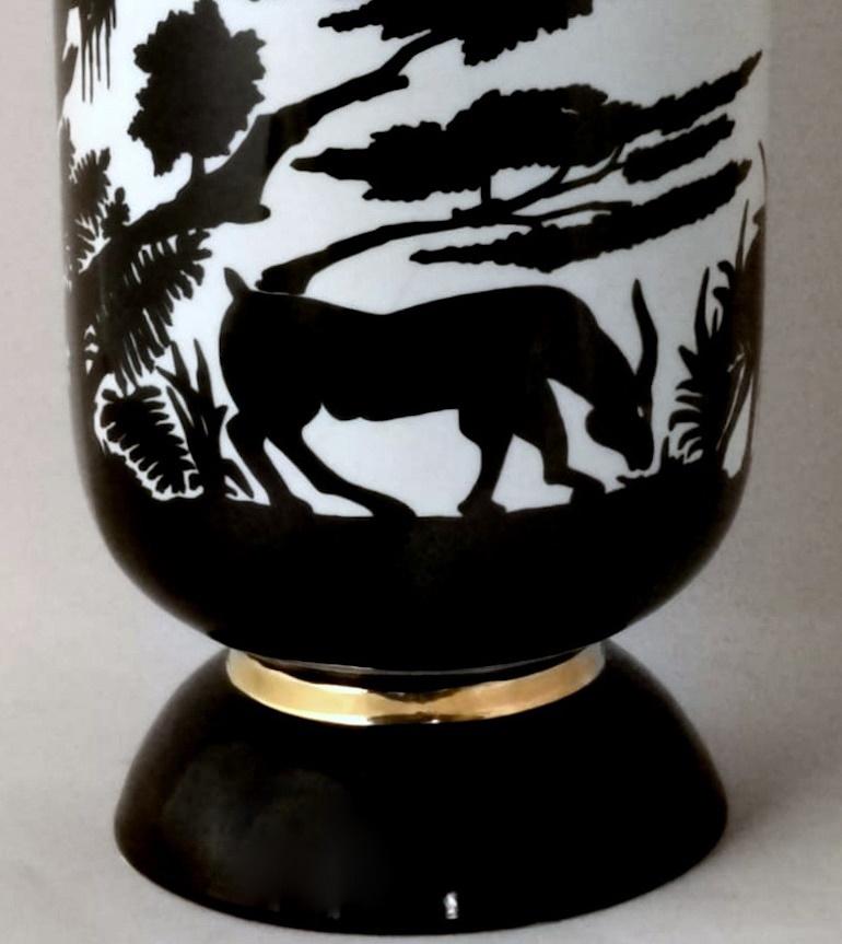 Vase en porcelaine française Savannah Collection Nicolas Blandin en vente 2