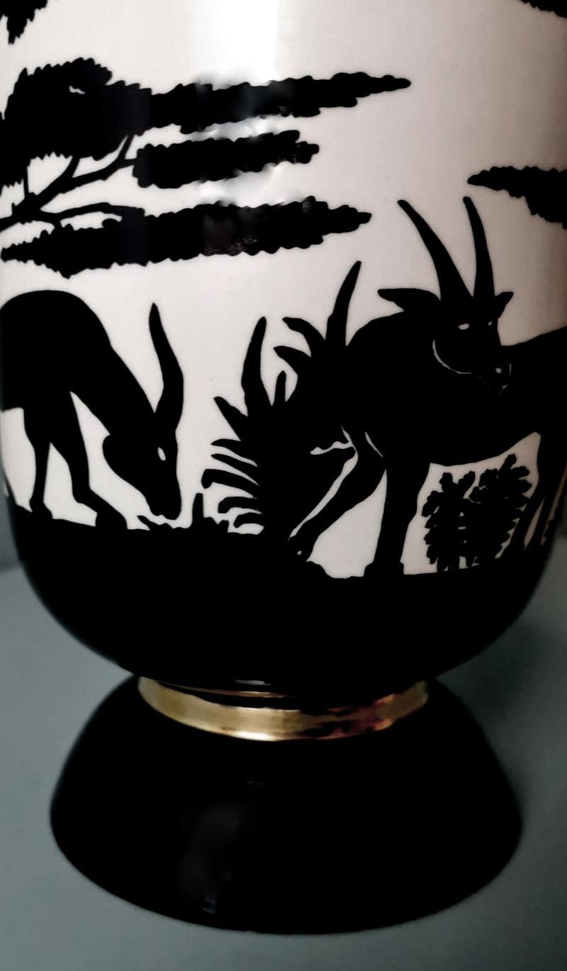 Vase en porcelaine française Savannah Collection Nicolas Blandin en vente 3