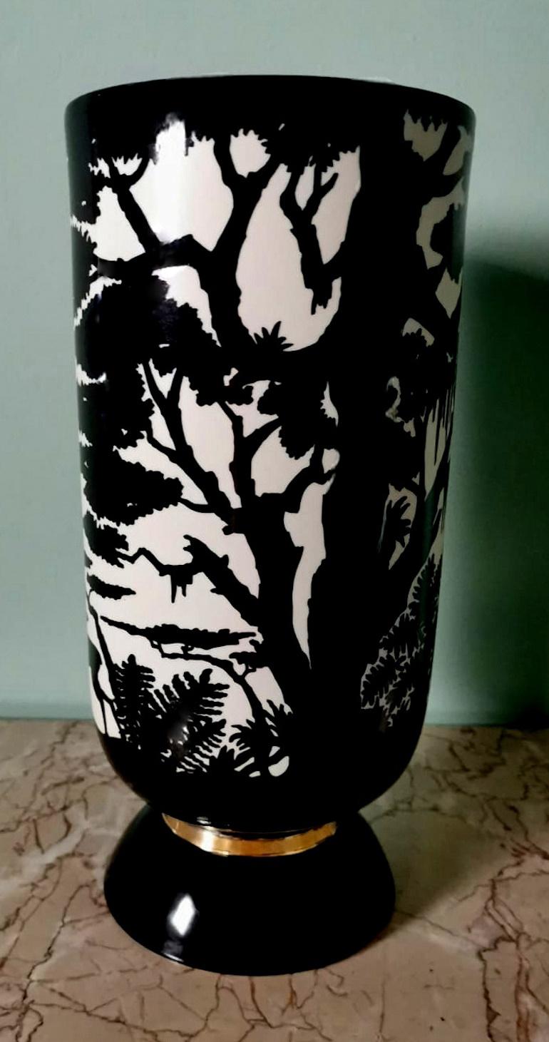 Fait main Vase en porcelaine française Savannah Collection Nicolas Blandin en vente