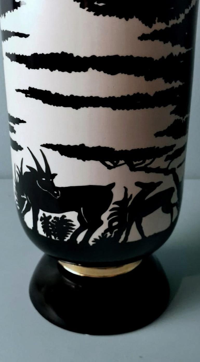 Vase en porcelaine française Savannah Collection Nicolas Blandin en vente 1
