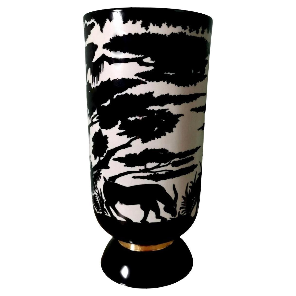 Nicolas Blandin Jarrón de porcelana francés Savannah Collection