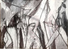 Nicolas Carone, Cavalcade, abstract acrylic painting, Abstract Expressionist