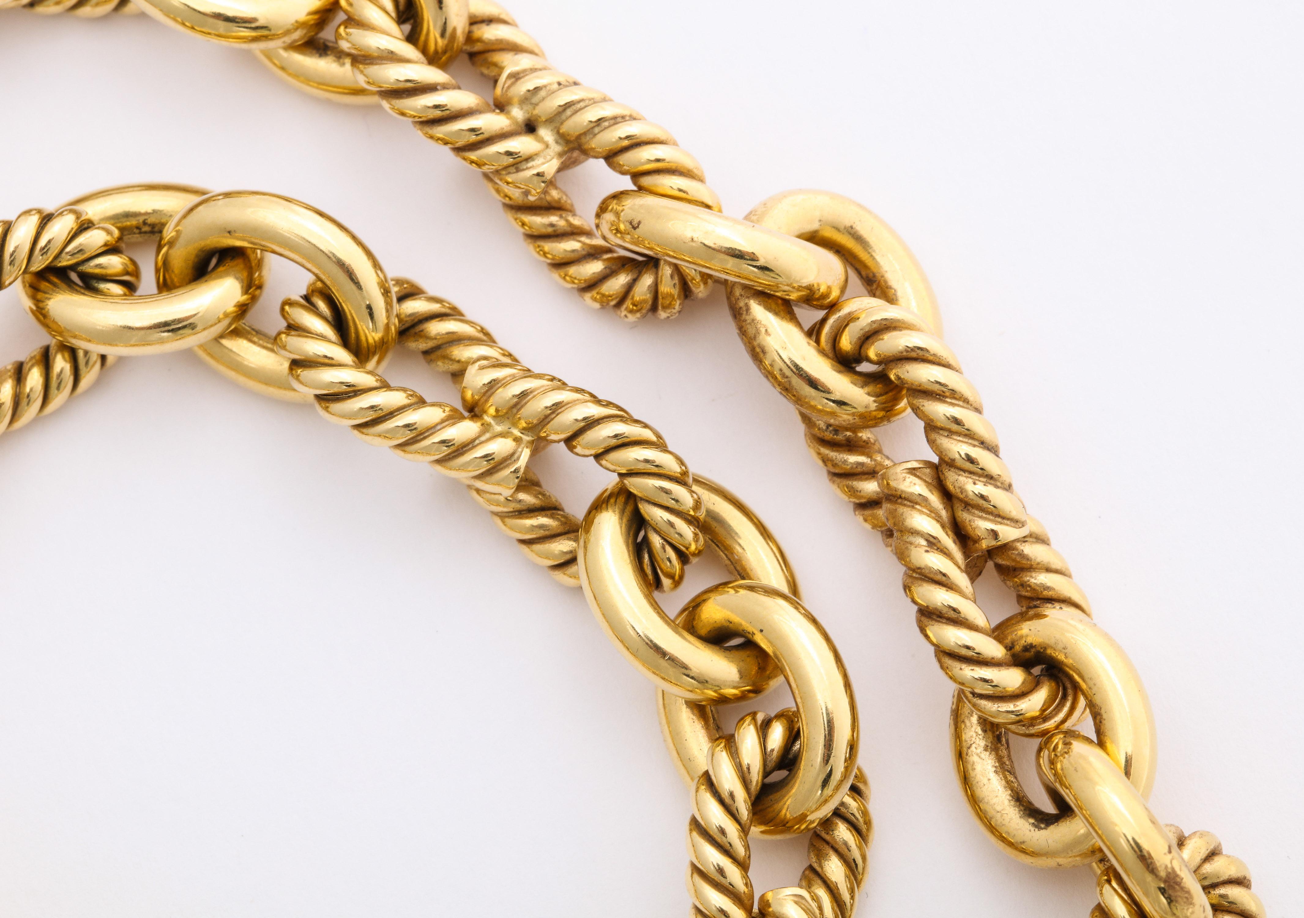Nicolis Cola 18 Karat Yellow Gold Necklace or Bracelet Set For Sale 3
