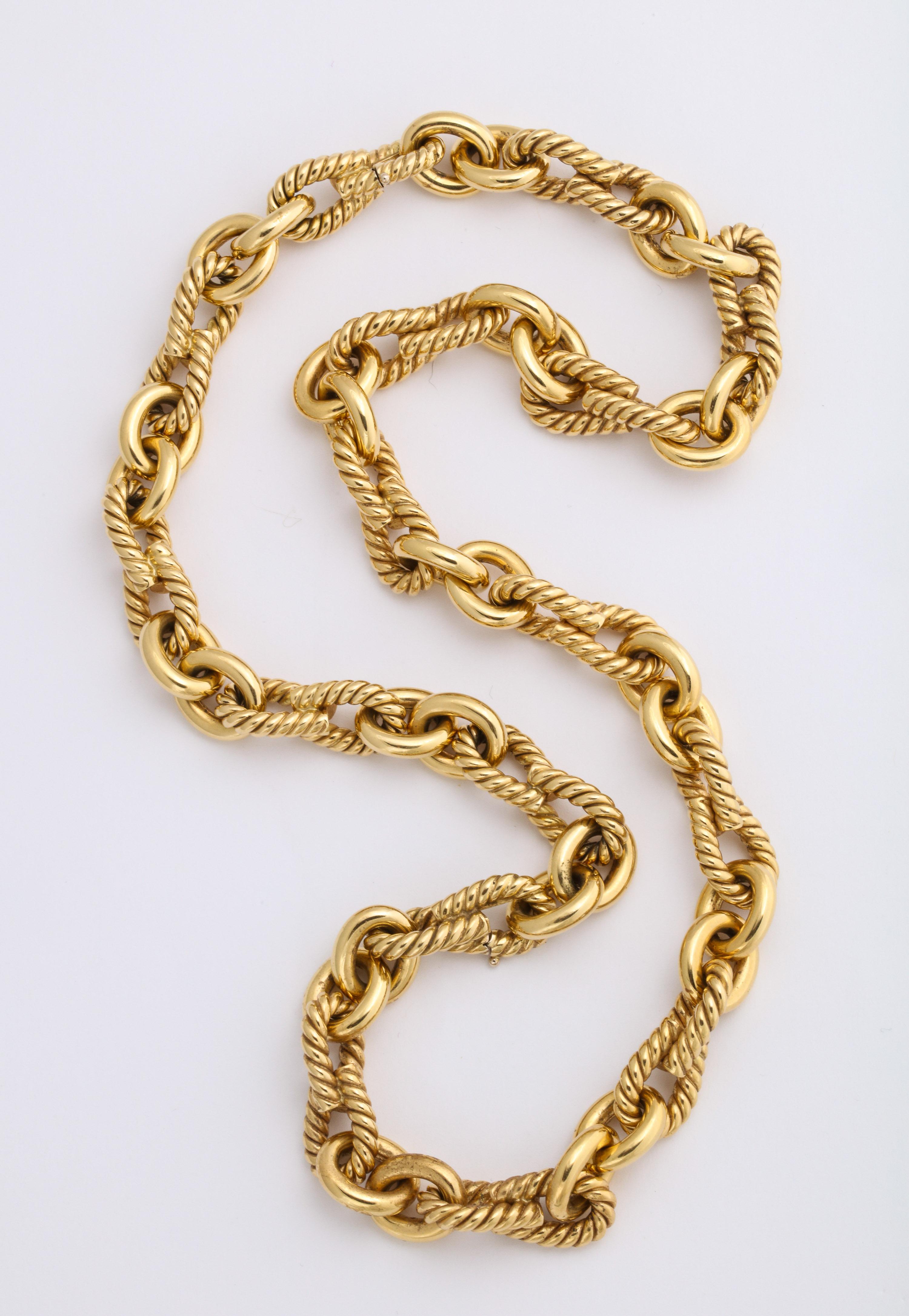 Nicolis Cola 18 Karat Yellow Gold Necklace or Bracelet Set In Excellent Condition For Sale In New York, NY