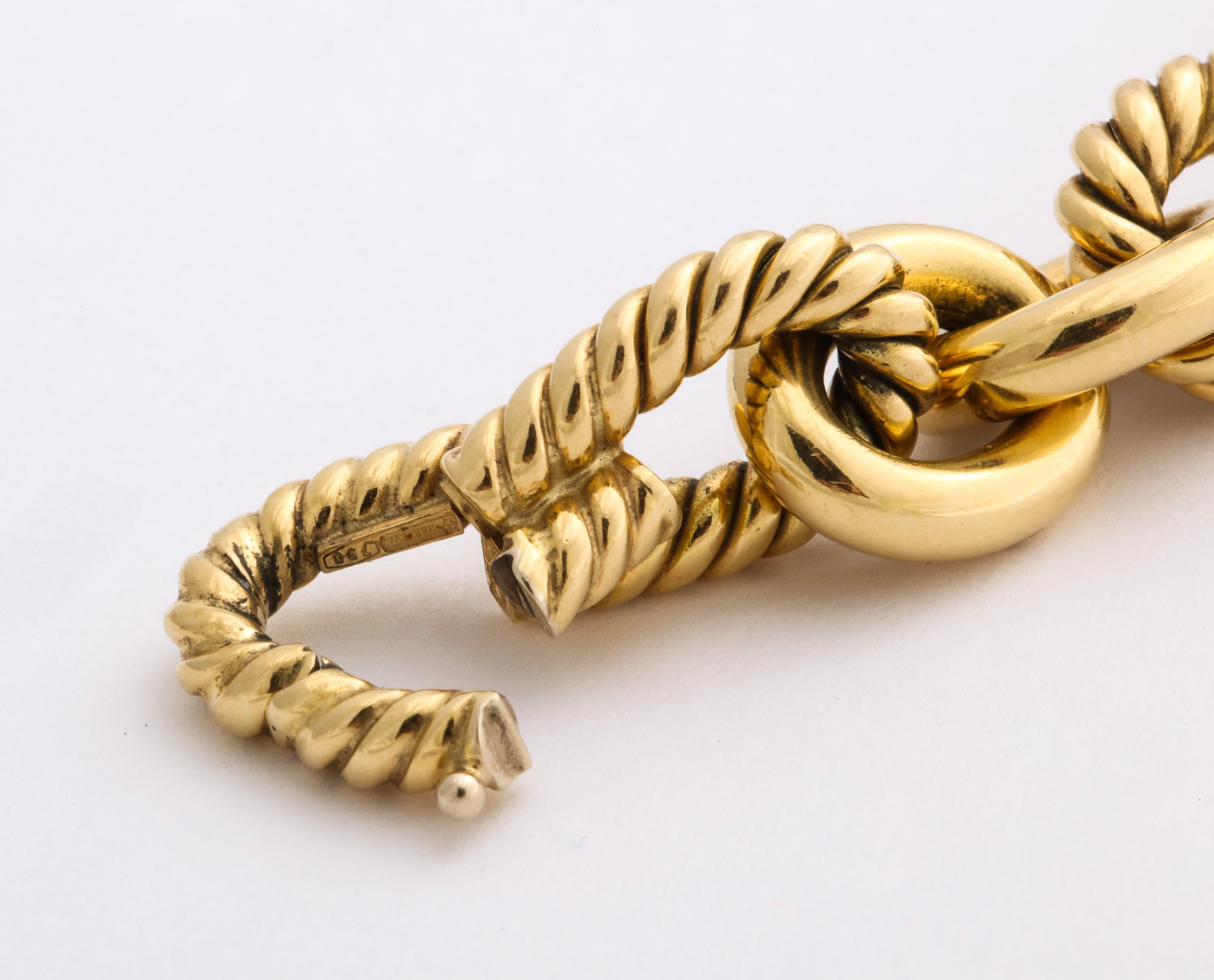 Women's Nicolis Cola 18 Karat Yellow Gold Necklace or Bracelet Set For Sale