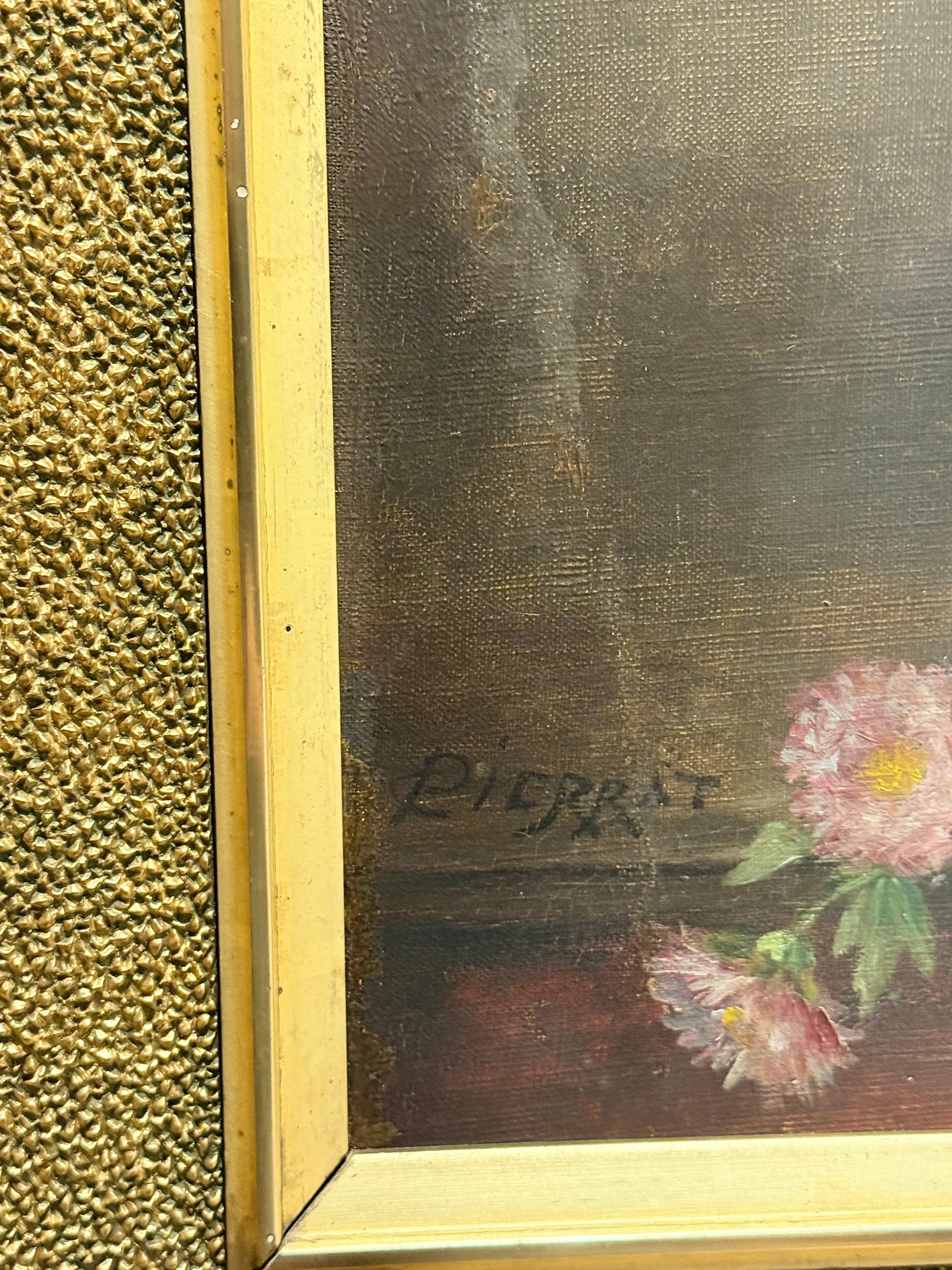 Blumenbild Nicolas Constant Pierrat (1829-1910) im Angebot 9