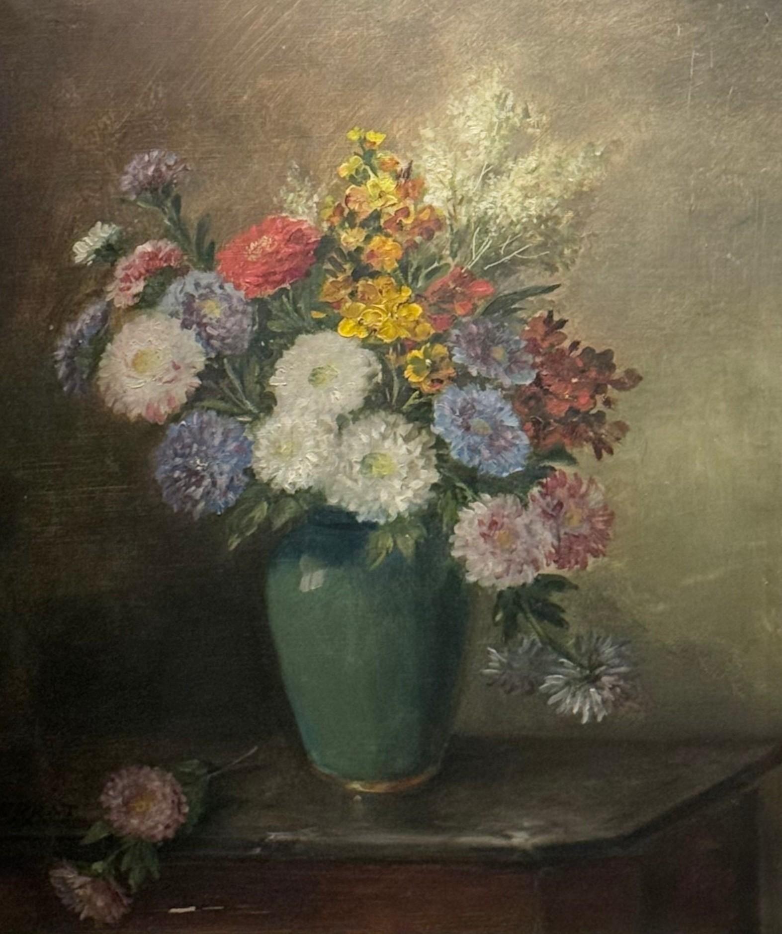 Blumenbild Nicolas Constant Pierrat (1829-1910) im Angebot 2