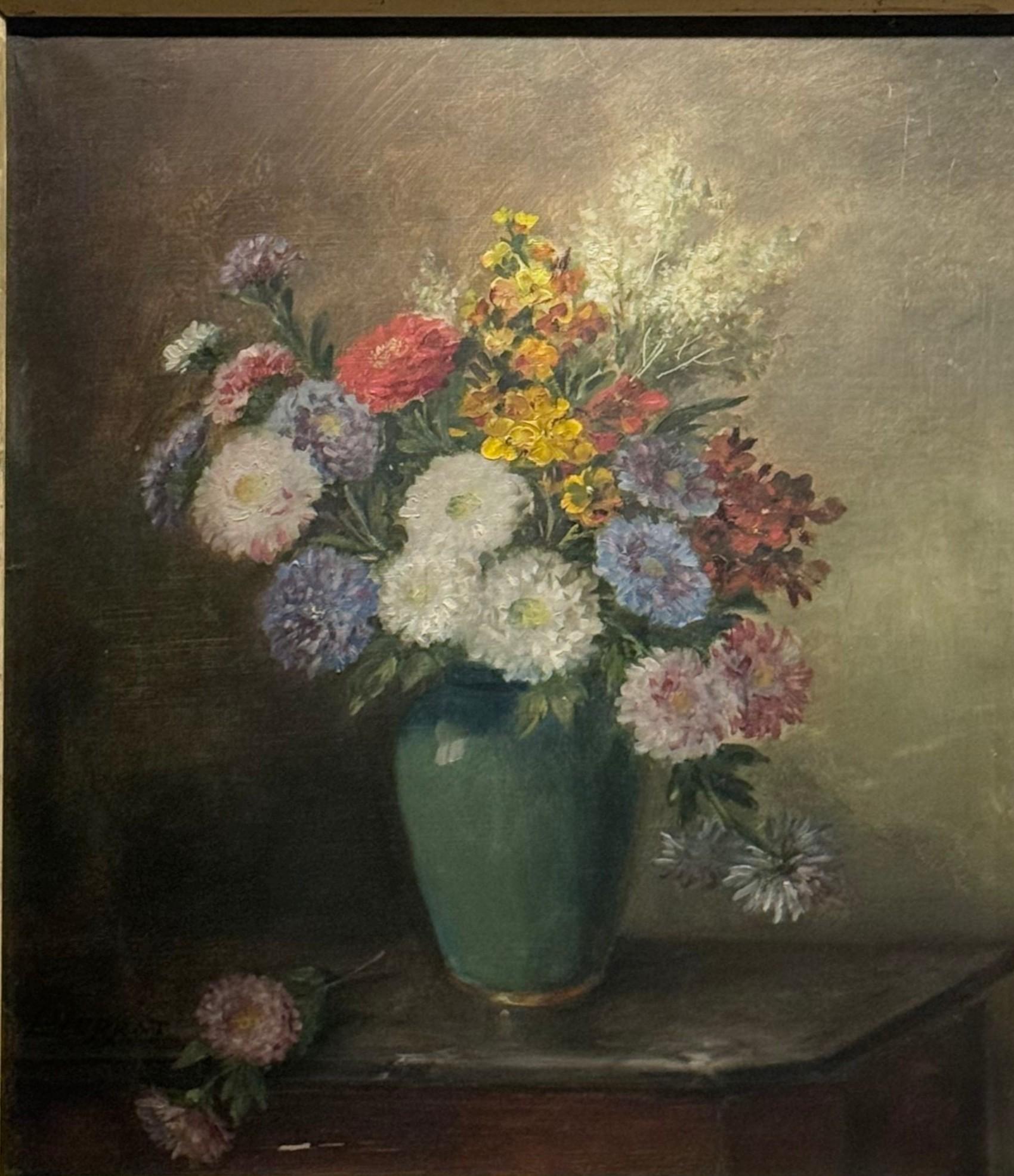 Blumenbild Nicolas Constant Pierrat (1829-1910) im Angebot 5