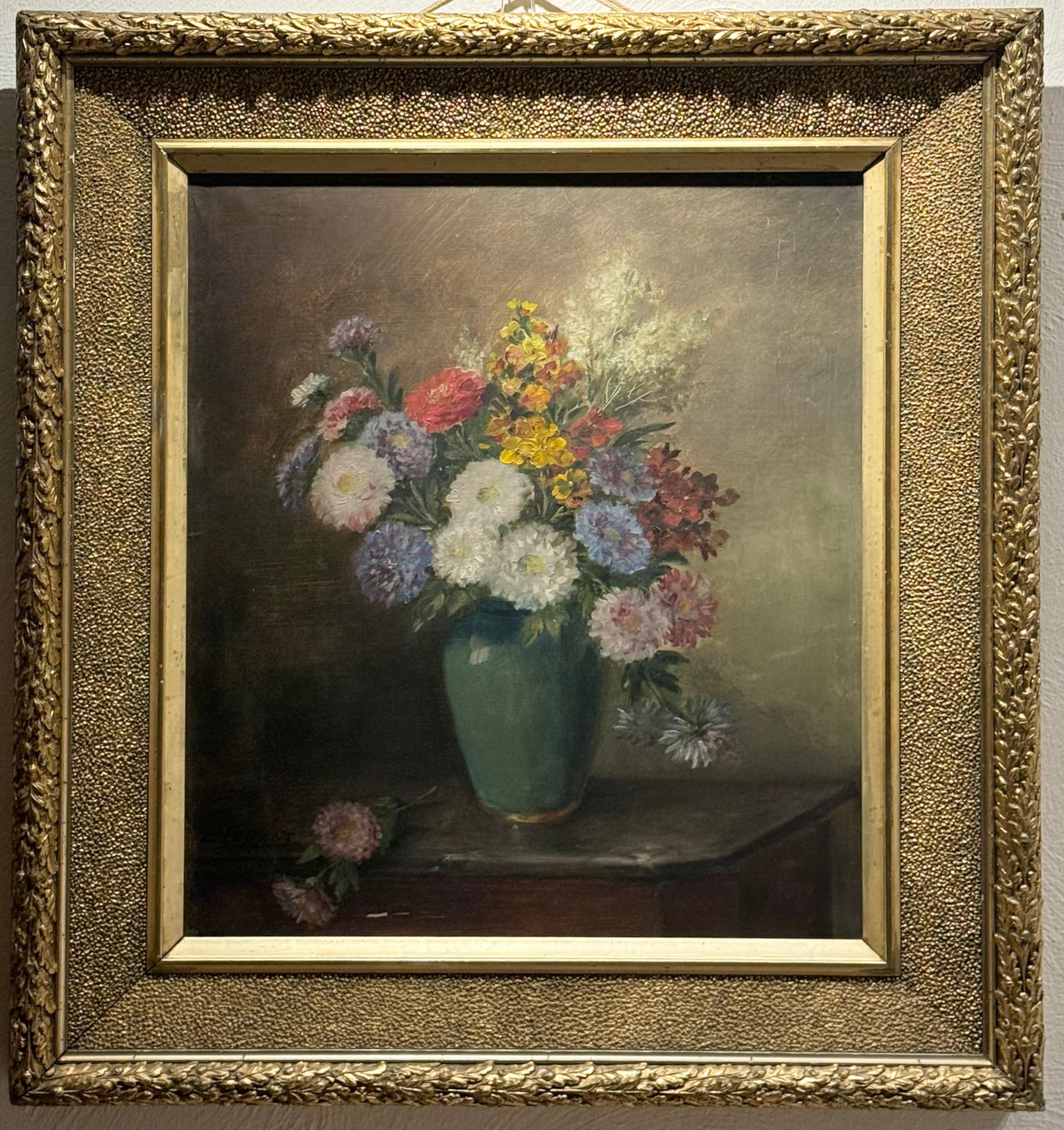 Blumenbild Nicolas Constant Pierrat (1829-1910) im Angebot 7