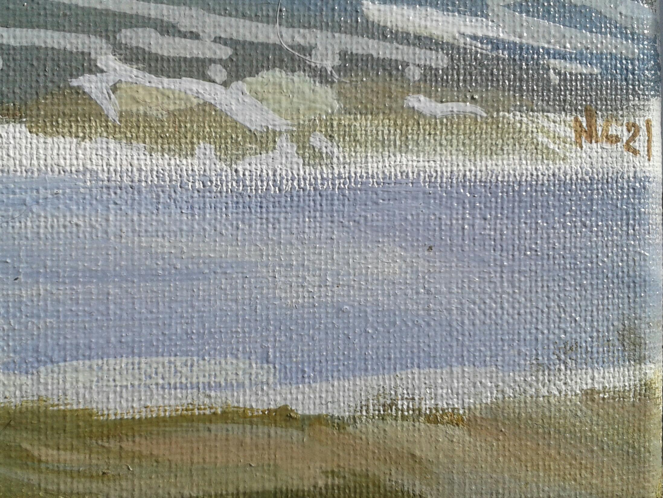 Arte contemporanea francese di Nicolas Curmer - Davanti al mare in vendita 2