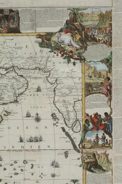 Important giant Map of Africa, for the King of France, 1698