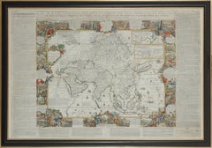 Important giant Map of Asia, for the King of France, 1696