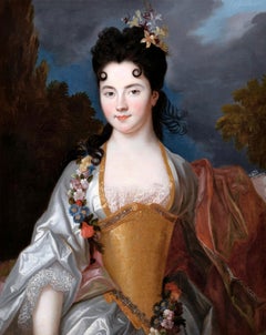 Fin du XVIIe siècle, école française, portrait d'une dame, atelier de N. de Largilliere