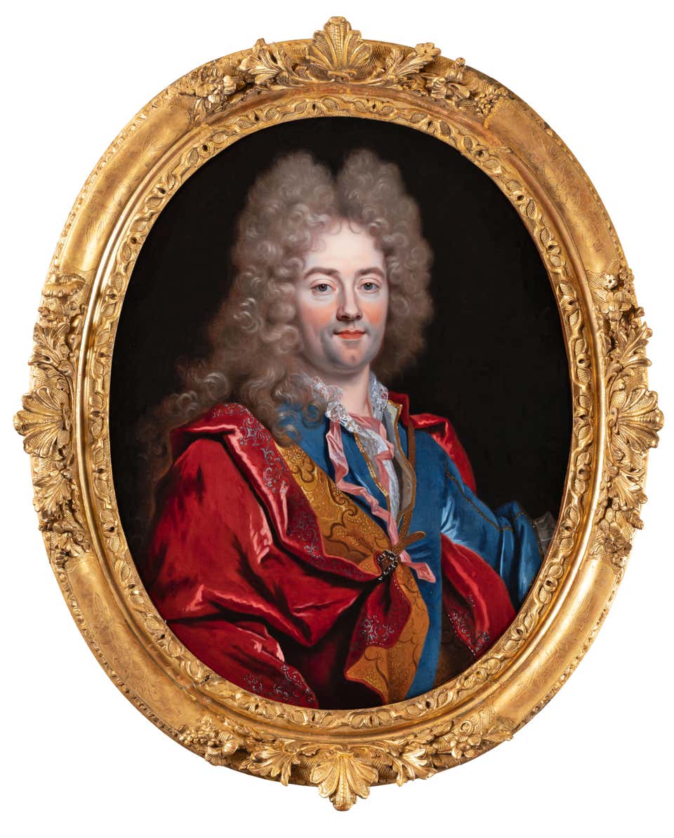 Portrait of count Evreux, French, 18th c. studio of Hyacinthe Rigaud ...