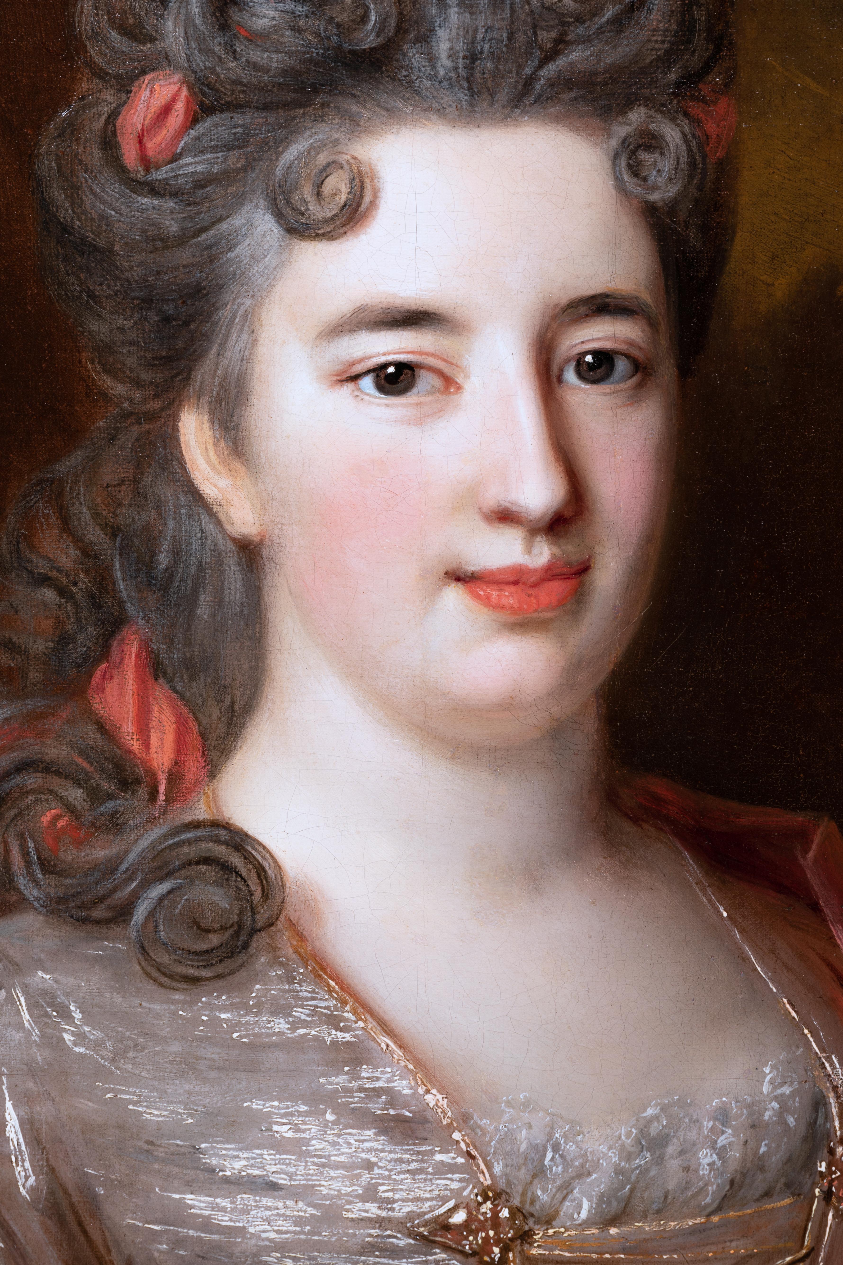 Nicolas de Largillière - Ritratto di signora, Parigi, 1695 circa - Painting Antichi maestri di Nicolas De Largilliere