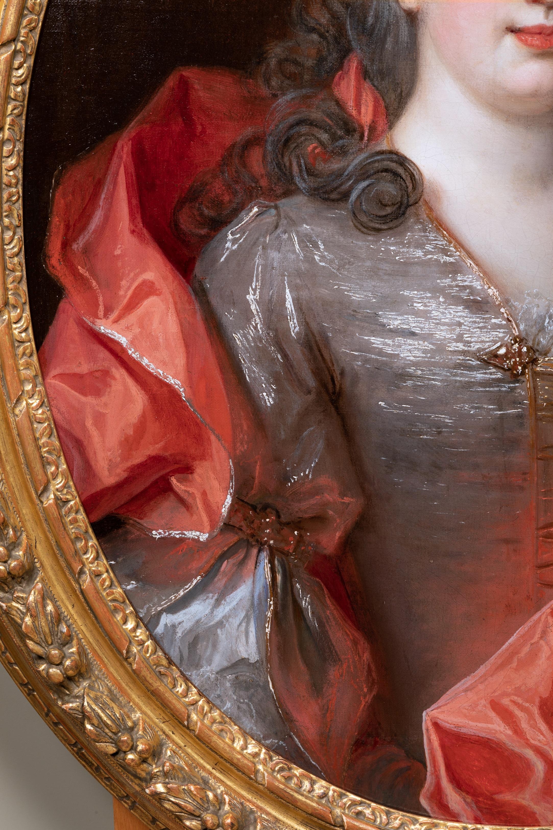 Nicolas de Largillière (Paris, 1656-1746)
Porträt einer Dame, um 1695
Öl auf Leinwand (unterfüttert): 76 x 61 cm
Gerahmt: H. 97 cm, L. 82 cm
Das Werk wird in den kommenden Werkkatalog des Künstlers aufgenommen, der von Dominique Brême, Direktor des