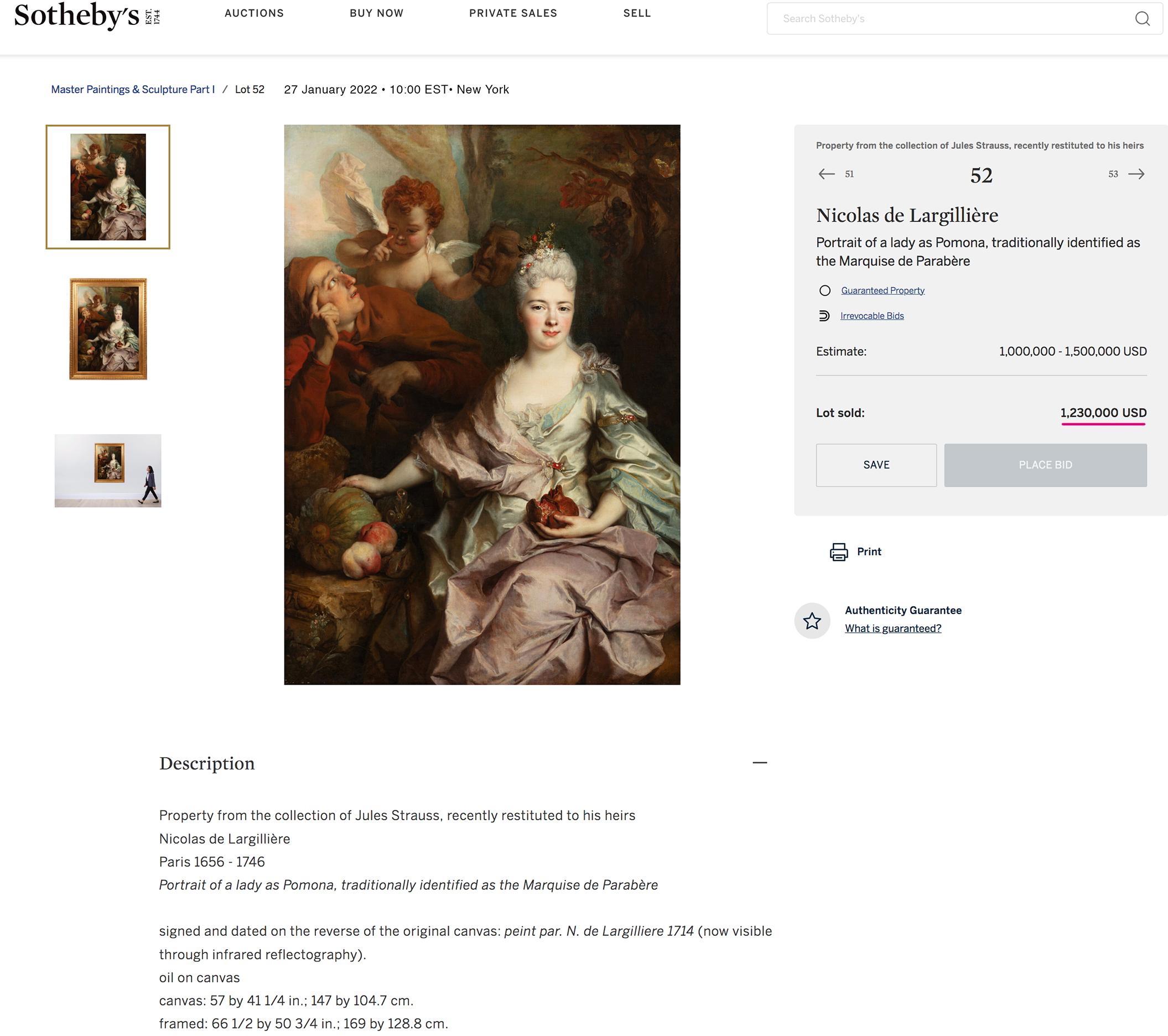 Portrait Of Elisabeth Marguerite, The Artist's Daughter For Sale 4