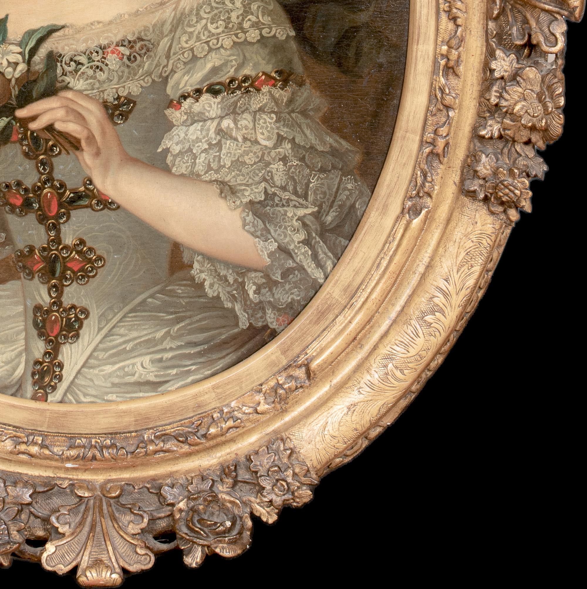 PORTRAIT OF FRANCOISE D'AUBIGNE MARQUISE DE MAINTENON, 17th Century

FRENCH SCHOOL

Large 17th Century French School portrait of Francis D'Aubigne, Madame De Mantenon, wife of King Louis XIV of France, oil on canvas. Excellent quality and condition,