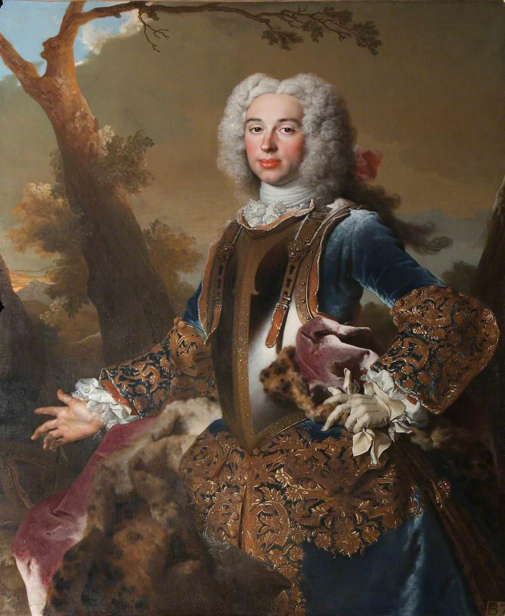 Portrait of Monsieur Aubert, a ceremonial portrait by Nicolas de Largillière For Sale 4