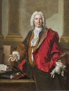 Porträt von Monsieur Aubert, ein feierliches Porträt von Nicolas de Largillière