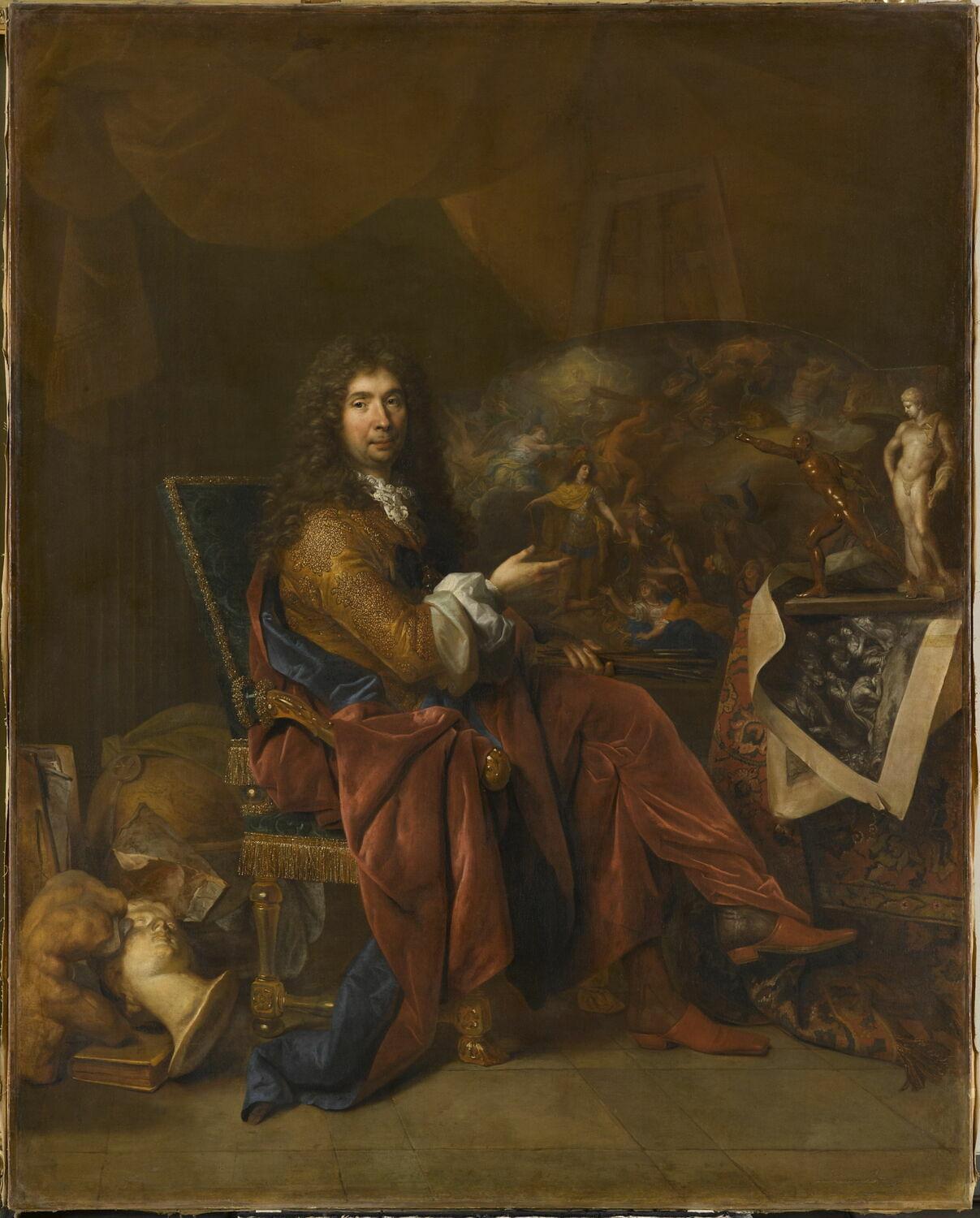 Portrait of Monsieur Aubert, a ceremonial portrait by Nicolas de Largillière For Sale 1