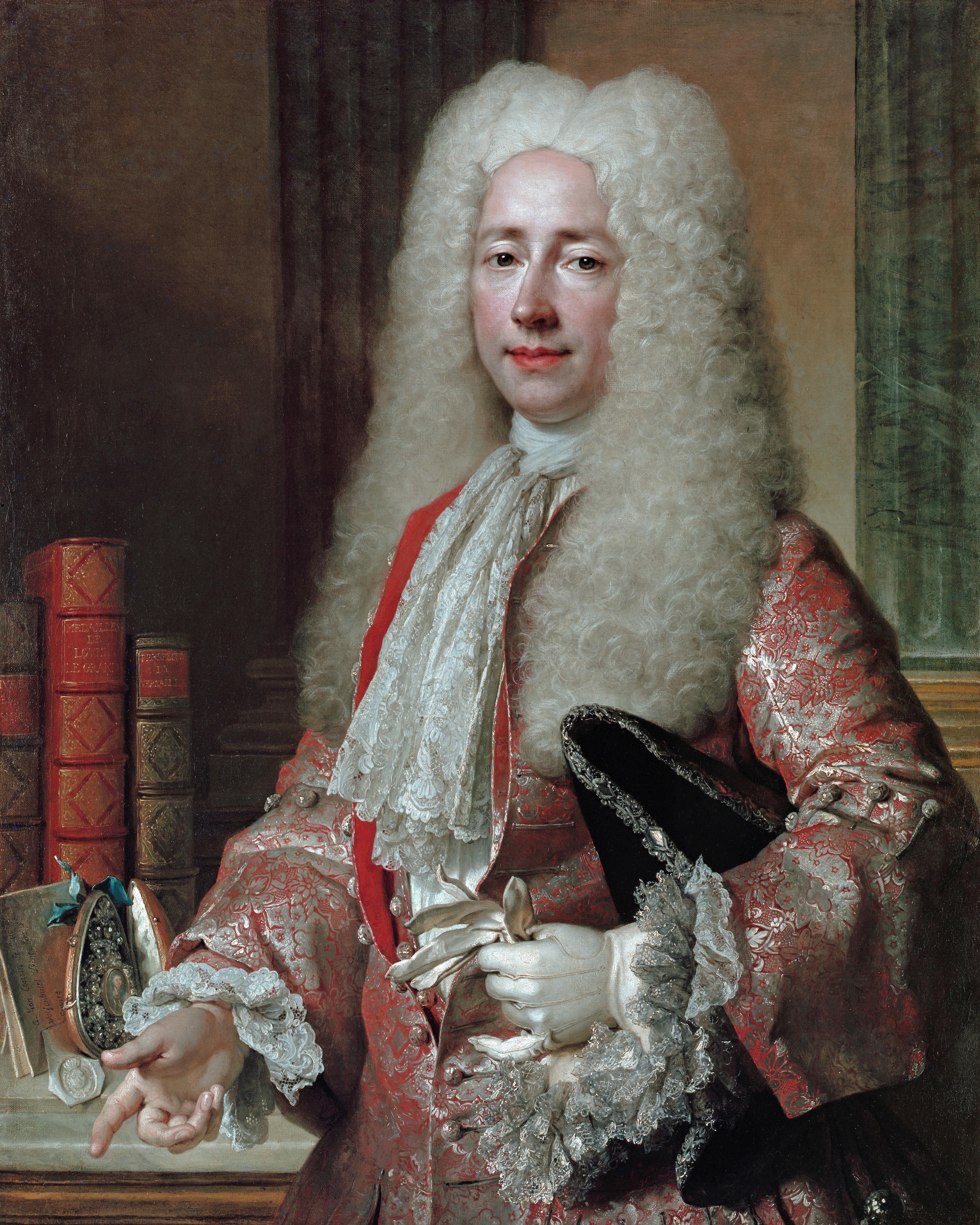 Portrait of Monsieur Aubert, a ceremonial portrait by Nicolas de Largillière For Sale 2