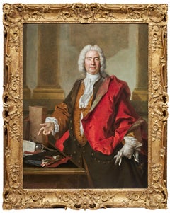 Retrato de Monsieur Aubert, retrato de ceremonia de Nicolas de Largillière