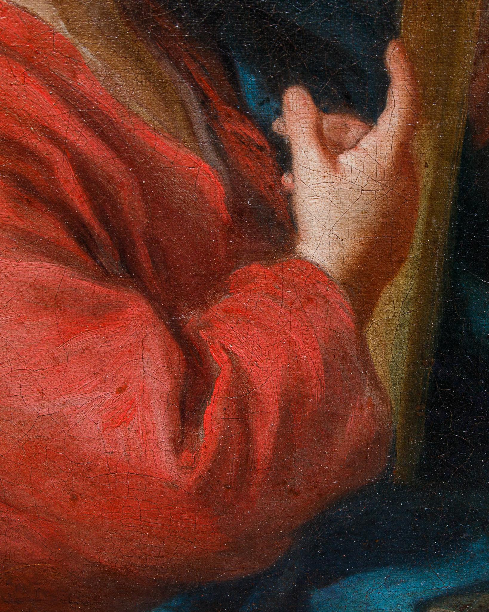 Nicolas de Largillière (Paris, 1656 - 1746)

L'enfant Jésus montre la croix

Huile sur toile, 60 x 42 cm

Remarques critiques Prof. Emilio Negro

Le tableau en question propose un schéma iconographique inhabituel et en même temps fascinant, celui du