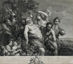 De Launay (1739-1792) After Rubens (1577-1640) - Engraving, Marche de Silene