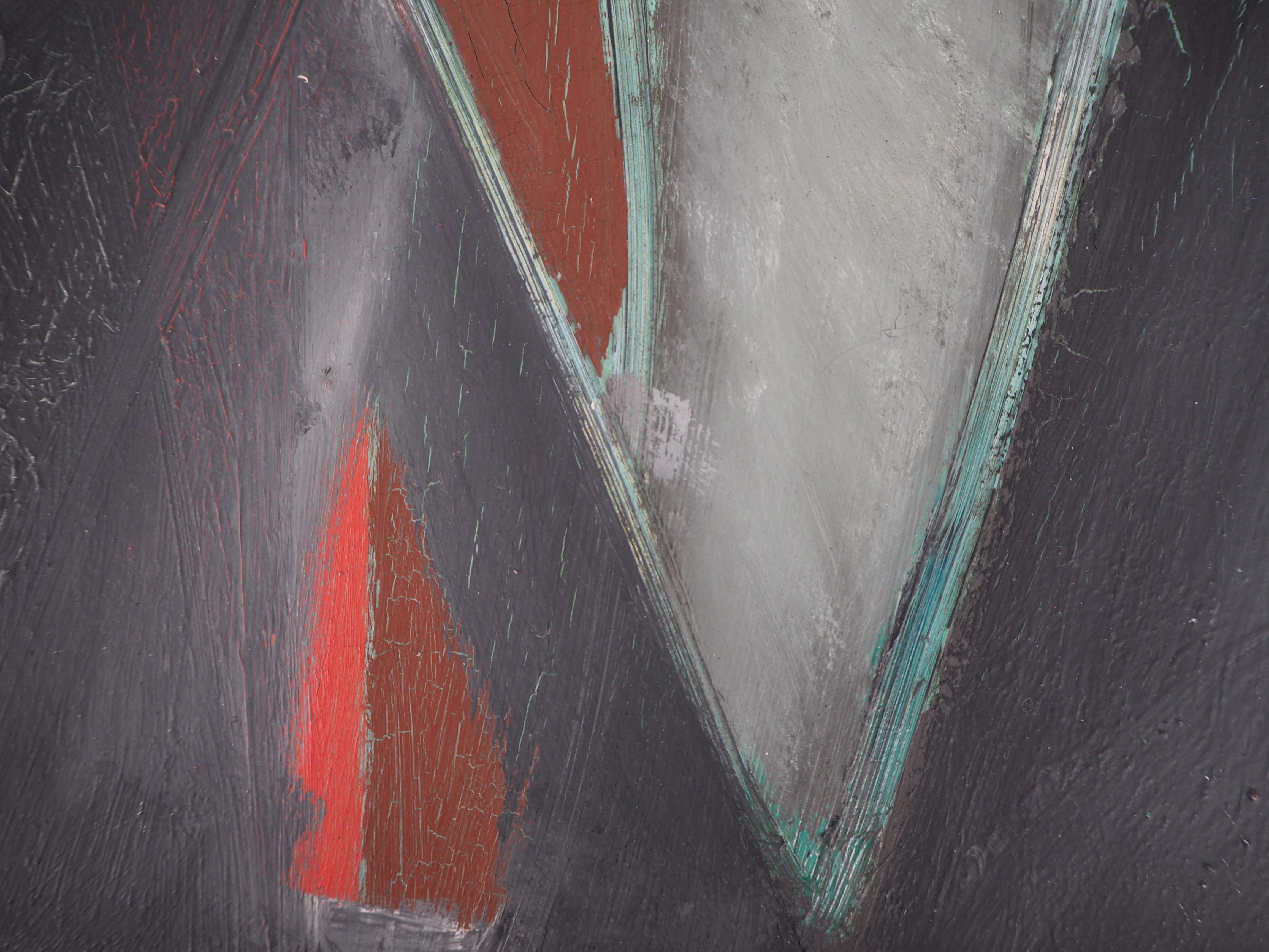 Study 1944 - Original Oil on Canvas - (Dubourg & de Staël, #21) For Sale 2