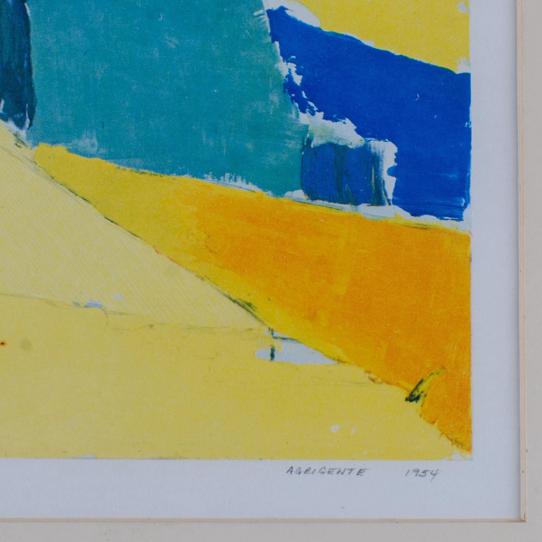 Nicolas de Stael - Paysage Cromatique, Grabado Agrigente en Bueno Estado en Savannah, GA