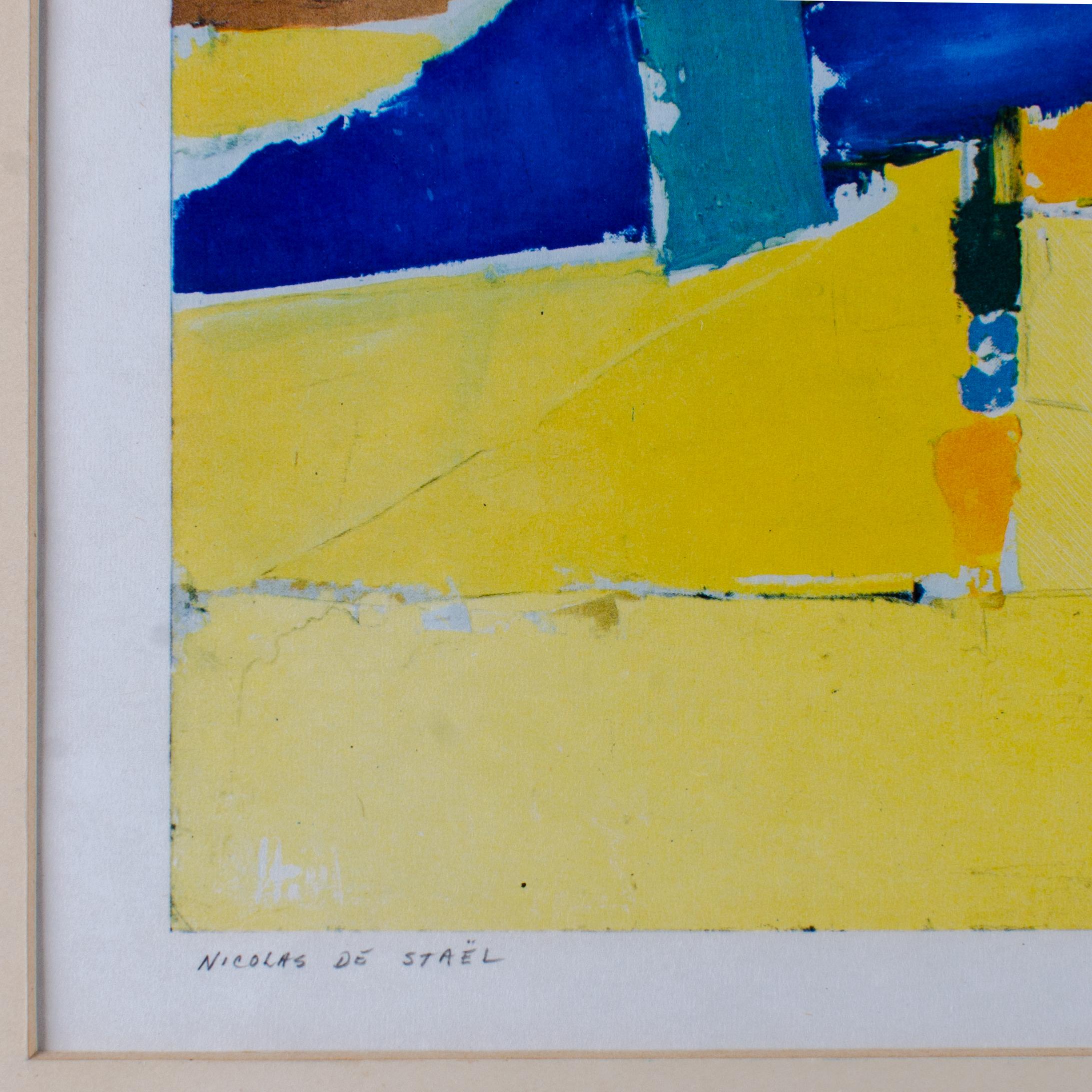 Nicolas de Stael - Paysage Cromatique, Grabado Agrigente siglo XX