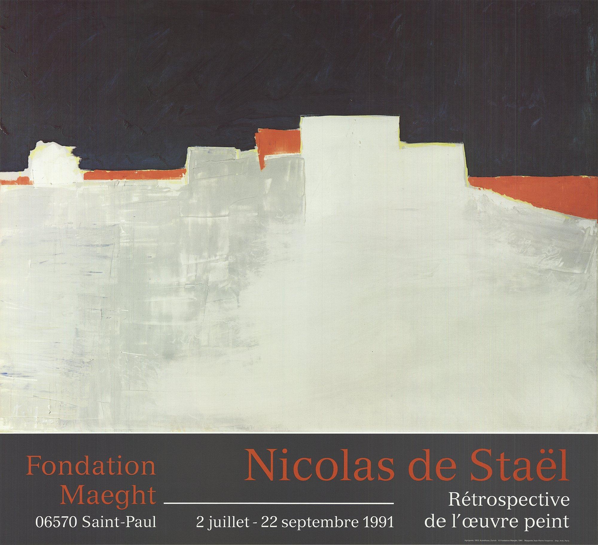 1991 After Nicolas De Stael 'Agrigente' Abstract Expressionist France Of - Print by Nicolas de Staël