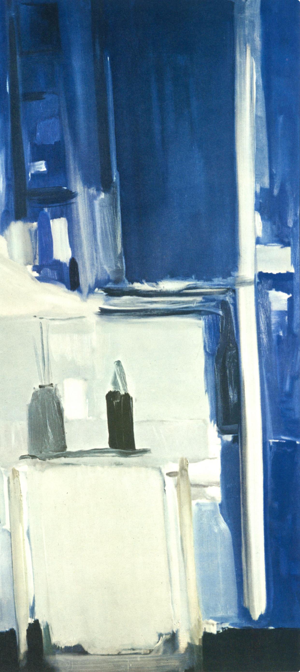 de Staël, Coln d'atelier, fond bleu, Peintres d'aujourd'hui (after) - Print by Nicolas de Staël
