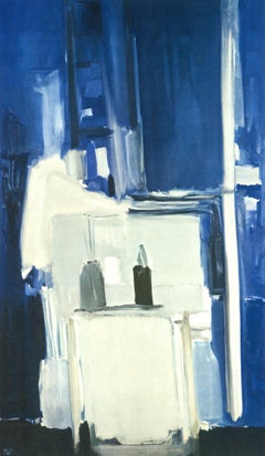 de Staël, Coln d'atelier, fond bleu, Peintres d'aujourd'hui (after)