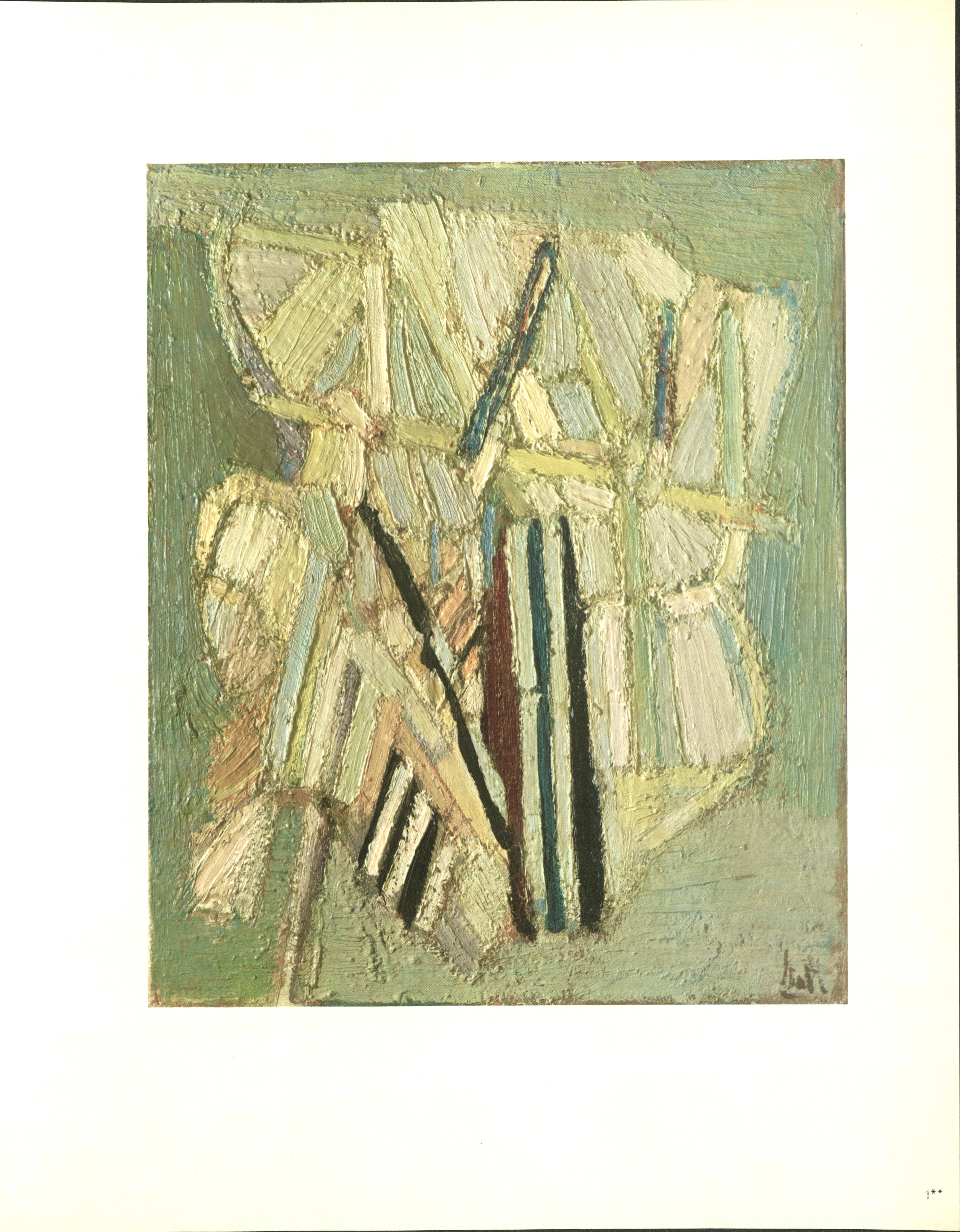 de Staël, Composition, Nicolas de Staël: Peintres d'aujourd'hui (after) For Sale 4