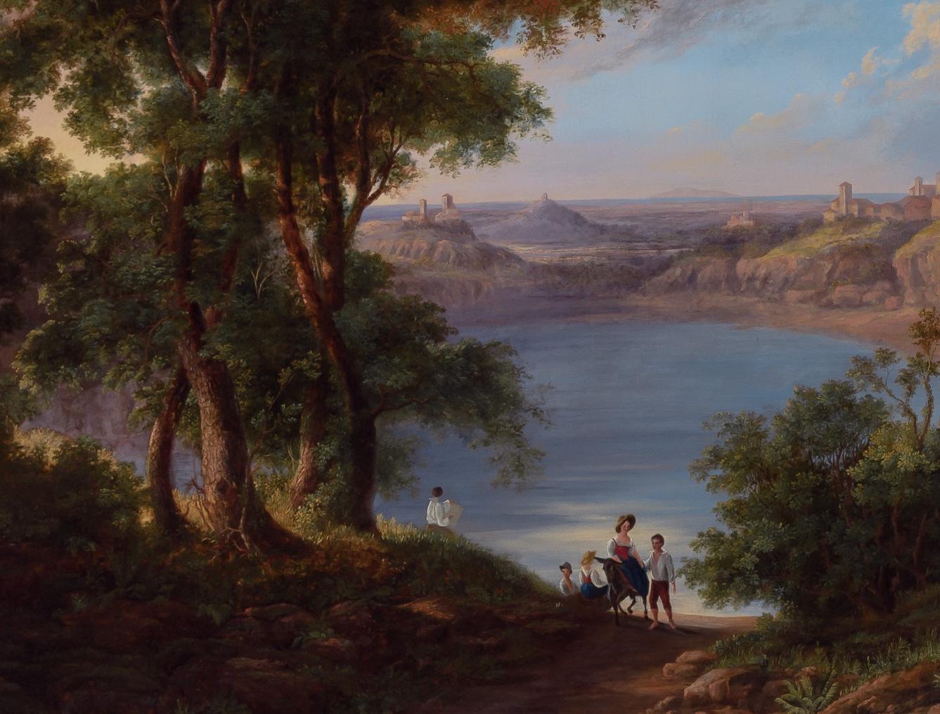 NICOLAS-DIDIER BOGUET (1755-1839)

A VIEW OVER LAKE NEMI FROM THE NORTH
Oil on canvas
81 x 112 cm
 
Provenance:
Private Collection, New York
 
 
Boguet first studied in Paris under the sponsorship of the Prince de Condé. At the age of 23 he was